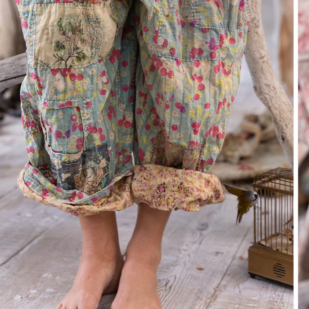 Magnolia Pearl Overalls 138 Quilted Love Overalls- Cherry Blossom, One Size - Picture 16 of 16